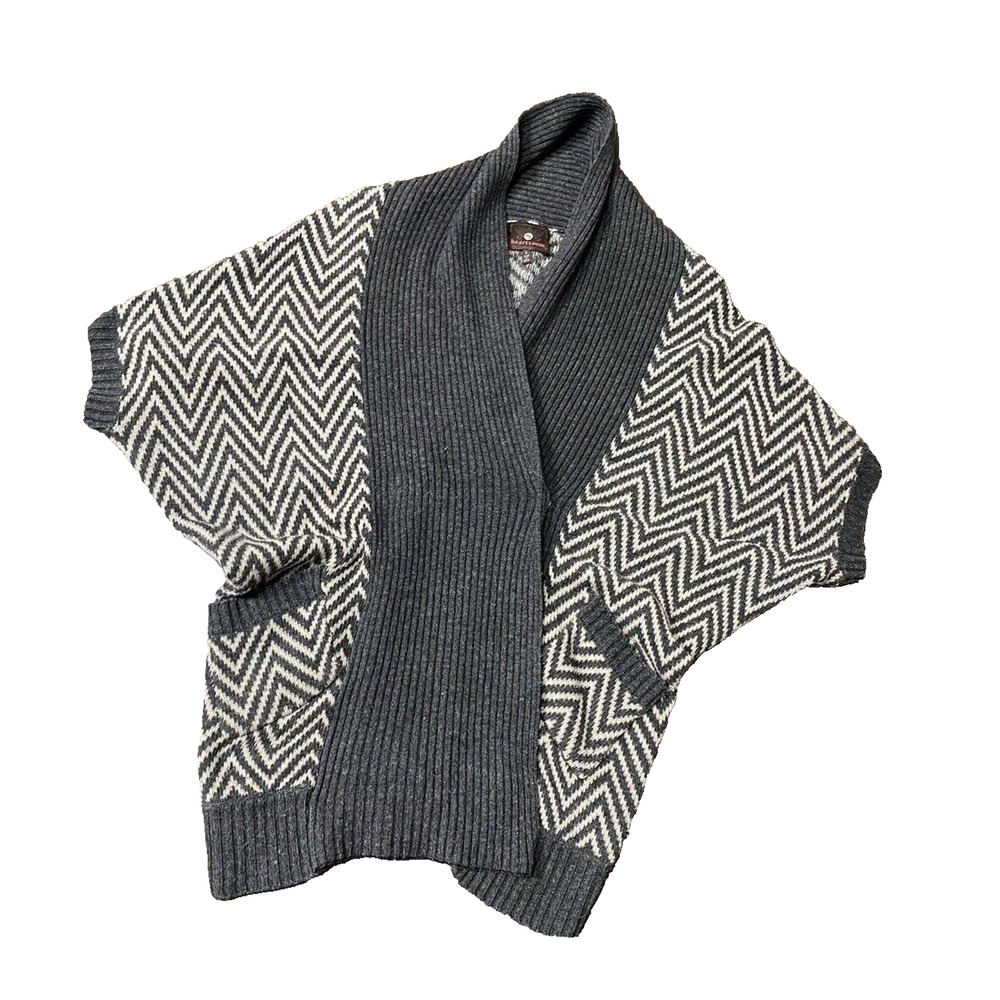 Heartloom Revolve Cape Sweater Poncho Lambswool blend ~ L